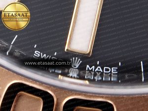 Yacht-Master 126621 SS/RG 904L Steel VSF 1:1 Best Edition Black Dial on SS/RG Bracelet VS3235 - Görsel 13
