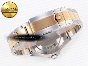 Yacht-Master 126621 SS/RG 904L Steel VSF 1:1 Best Edition Black Dial on SS/RG Bracelet VS3235 - Görsel 14