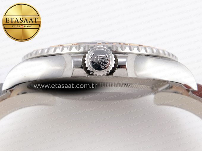 Yacht-Master 126621 SS/RG 904L Steel VSF 1:1 Best Edition Black Dial on SS/RG Bracelet VS3235 - Görsel 15
