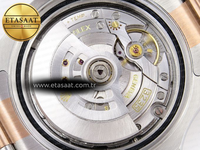 Yacht-Master 126621 SS/RG 904L Steel VSF 1:1 Best Edition Black Dial on SS/RG Bracelet VS3235 - Görsel 19