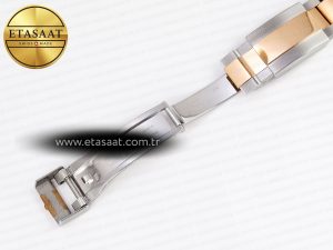 Yacht-Master 126621 SS/RG 904L Steel VSF 1:1 Best Edition Black Dial on SS/RG Bracelet VS3235 - Görsel 26