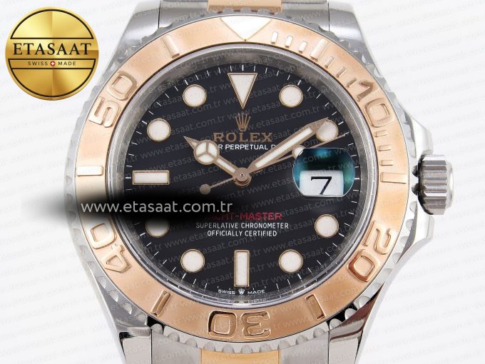 Yacht-Master 126621 SS/RG 904L Steel VSF 1:1 Best Edition Black Dial on SS/RG Bracelet VS3235 - Görsel 3