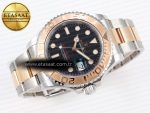 Yacht-Master 126621 SS/RG 904L Steel VSF 1:1 Best Edition Black Dial on SS/RG Bracelet VS3235 - Görsel 6