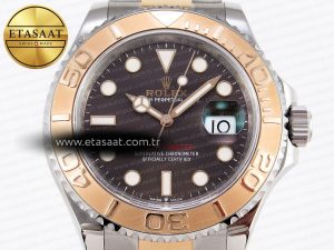 Yacht-Master 126621 SS/RG 904L Steel VSF 1:1 Best Edition Brown Dial on SS/RG Bracelet - Görsel 4