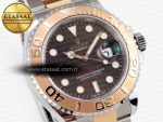 Yacht-Master 126621 SS/RG 904L Steel VSF 1:1 Best Edition Brown Dial on SS/RG Bracelet - Görsel 5
