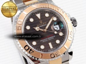Yacht-Master 126621 SS/RG 904L Steel VSF 1:1 Best Edition Brown Dial on SS/RG Bracelet - Görsel 5
