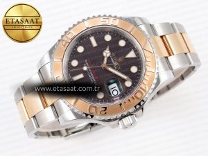 Yacht-Master 126621 SS/RG 904L Steel VSF 1:1 Best Edition Brown Dial on SS/RG Bracelet - Görsel 6