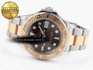 Yacht-Master 126621 SS/RG 904L Steel VSF 1:1 Best Edition Brown Dial on SS/RG Bracelet - Görsel 7