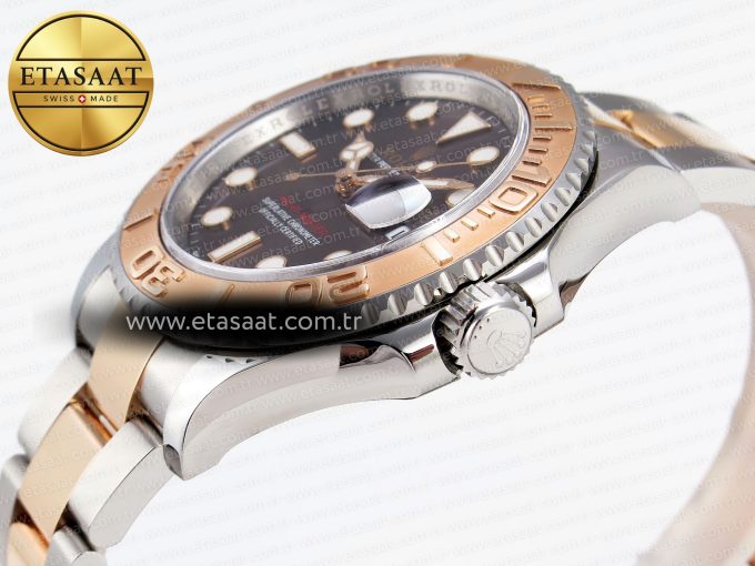 Yacht-Master 126621 SS/RG 904L Steel VSF 1:1 Best Edition Brown Dial on SS/RG Bracelet - Görsel 8