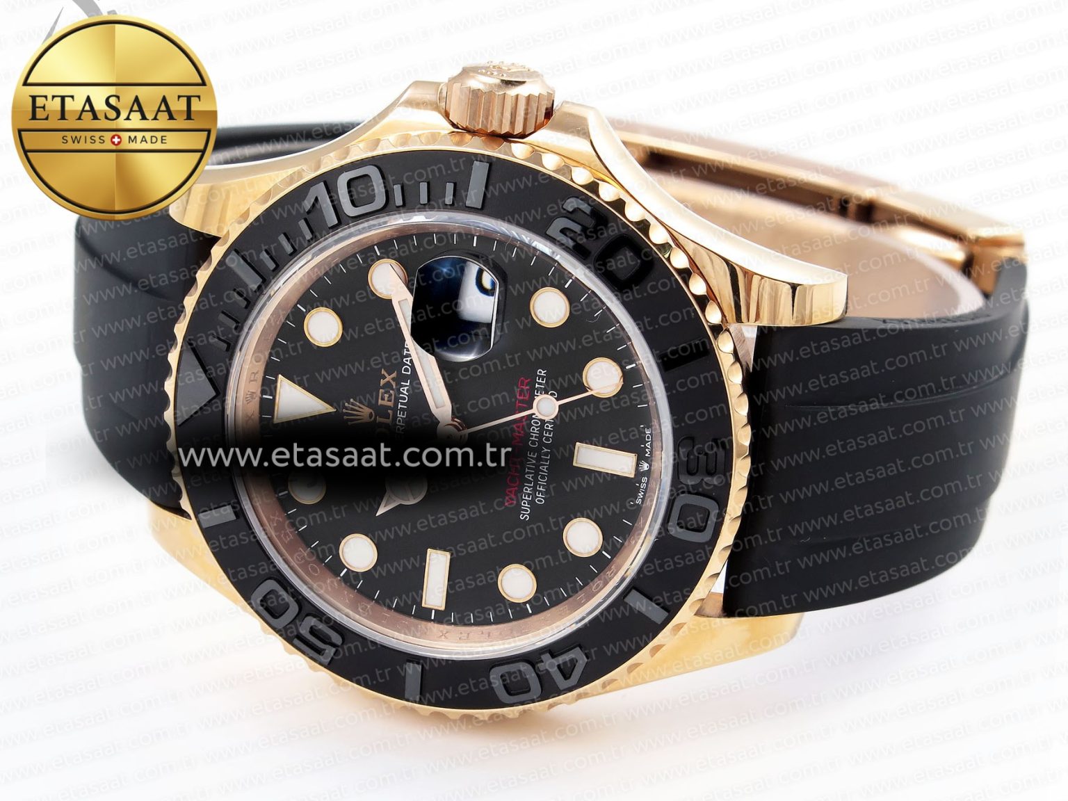 Yacht-Master 126655 C+SF Best Edition Black Ceramic Bezel on Oysterflex Strap VR3235 - Görsel 7