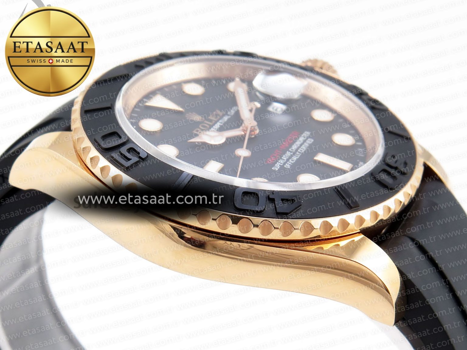 Yacht-Master 126655 C+SF Best Edition Black Ceramic Bezel on Oysterflex Strap VR3235 - Görsel 9