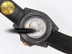 1GMT Carbon DIWF Best Edition Black Carbon Dial RG Markers on Beige Nylon Strap SA3186 CHS - Görsel 17