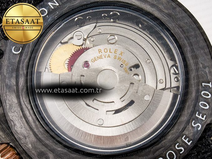 1GMT Carbon DIWF Best Edition Black Carbon Dial RG Markers on Beige Nylon Strap SA3186 CHS - Görsel 19