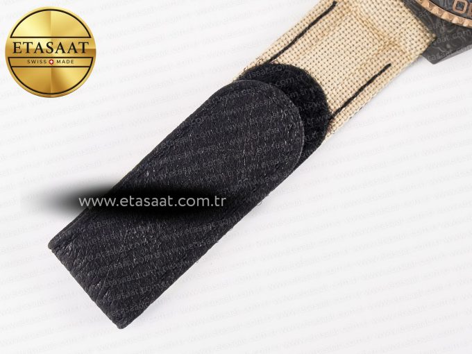 1GMT Carbon DIWF Best Edition Black Carbon Dial RG Markers on Beige Nylon Strap SA3186 CHS - Görsel 22