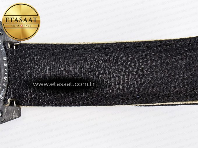 1GMT Carbon DIWF Best Edition Black Carbon Dial RG Markers on Beige Nylon Strap SA3186 CHS - Görsel 23