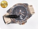 1GMT Carbon DIWF Best Edition Black Carbon Dial RG Markers on Beige Nylon Strap SA3186 CHS - Görsel 8