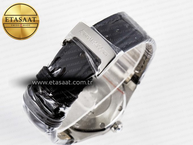 1Royal Oak Offshore Ladies 33mm SS DRF Best Edition Black Dial Diamonds Bezel on Black Leather Strap ETA Quartz - Görsel 15