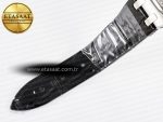 1Royal Oak Offshore Ladies 33mm SS DRF Best Edition Black Dial Diamonds Bezel on Black Leather Strap ETA Quartz - Görsel 17