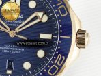 Omega 2018 Seamaster Diver 300M RG Blue Ceramic Blue Dial on Blue A8801 - Görsel 11