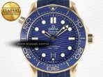 Omega 2018 Seamaster Diver 300M RG Blue Ceramic Blue Dial on Blue A8801 - Görsel 4