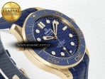 Omega 2018 Seamaster Diver 300M RG Blue Ceramic Blue Dial on Blue A8801 - Görsel 7