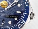 2018 Seamaster Diver 300M VSF 1:1 Best Edition Blue Ceramic Blue Dial on SS Bracelet A8800 V2 - Görsel 12