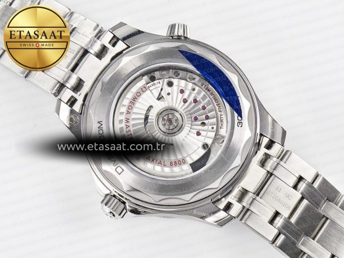 2018 Seamaster Diver 300M VSF 1:1 Best Edition Blue Ceramic Blue Dial on SS Bracelet A8800 V2 - Görsel 18