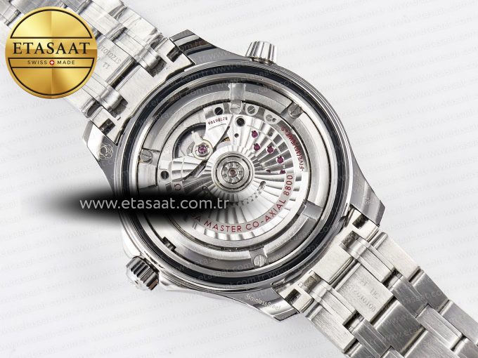 2018 Seamaster Diver 300M VSF 1:1 Best Edition Blue Ceramic Blue Dial on SS Bracelet A8800 V2 - Görsel 19