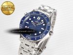 2018 Seamaster Diver 300M VSF 1:1 Best Edition Blue Ceramic Blue Dial on SS Bracelet A8800 V2 - Görsel 2