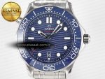2018 Seamaster Diver 300M VSF 1:1 Best Edition Blue Ceramic Blue Dial on SS Bracelet A8800 V2 - Görsel 4