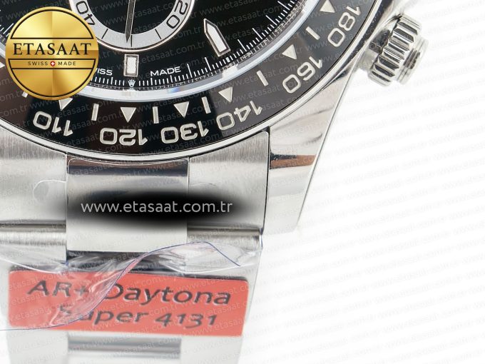 2023 Daytona 126500 AR+F 1:1 Best Edition 904L SS Case and Bracelet Black Dial SA4131 - Görsel 13