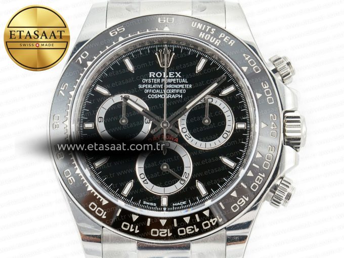 2023 Daytona 126500 AR+F 1:1 Best Edition 904L SS Case and Bracelet Black Dial SA4131 - Görsel 4