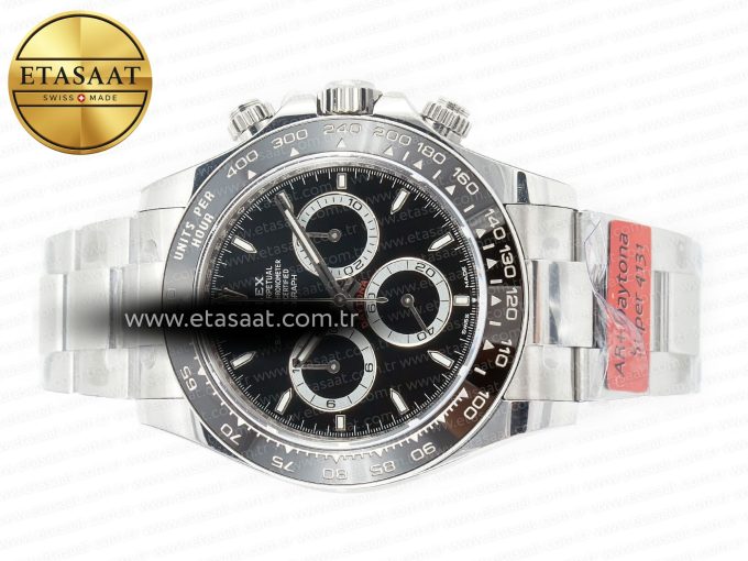 2023 Daytona 126500 AR+F 1:1 Best Edition 904L SS Case and Bracelet Black Dial SA4131 - Görsel 9