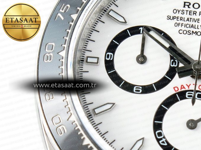 2023 Daytona 126500 AR+F 1:1 Best Edition 904L SS Case and Bracelet White Dial SA4131 - Görsel 11
