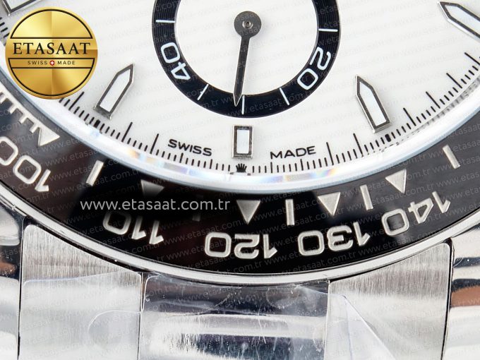 2023 Daytona 126500 AR+F 1:1 Best Edition 904L SS Case and Bracelet White Dial SA4131 - Görsel 13