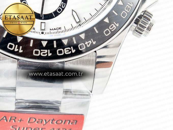 2023 Daytona 126500 AR+F 1:1 Best Edition 904L SS Case and Bracelet White Dial SA4131 - Görsel 14