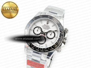 2023 Daytona 126500 AR+F 1:1 Best Edition 904L SS Case and Bracelet White Dial SA4131 - Görsel 2