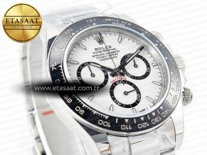 2023 Daytona 126500 AR+F 1:1 Best Edition 904L SS Case and Bracelet White Dial SA4131 - Görsel 5