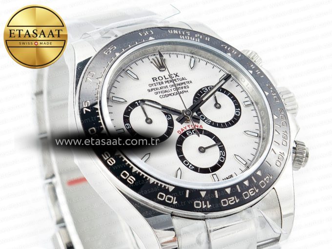 2023 Daytona 126500 AR+F 1:1 Best Edition 904L SS Case and Bracelet White Dial SA4131 - Görsel 5