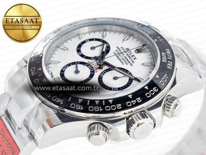 2023 Daytona 126500 AR+F 1:1 Best Edition 904L SS Case and Bracelet White Dial SA4131 - Görsel 6