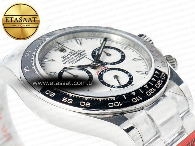 2023 Daytona 126500 AR+F 1:1 Best Edition 904L SS Case and Bracelet White Dial SA4131 - Görsel 7