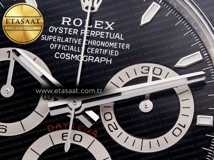 2023 Daytona 126500 ZF 1:1 Best Edition 904L SS Case and Bracelet Black Dial SH4130 - Görsel 10