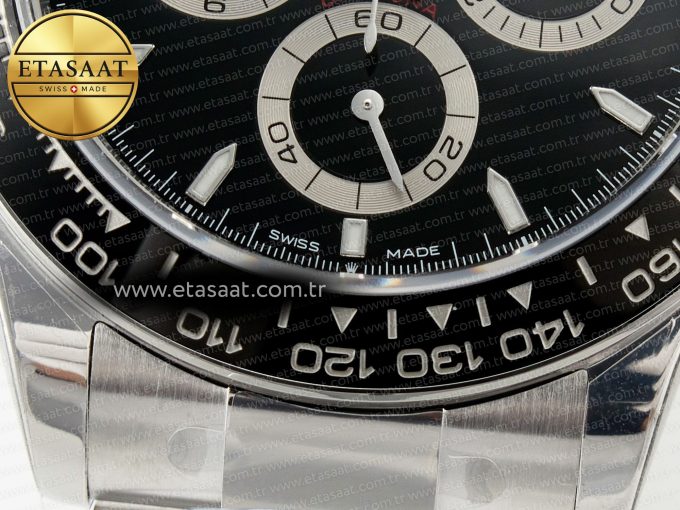 2023 Daytona 126500 ZF 1:1 Best Edition 904L SS Case and Bracelet Black Dial SH4130 - Görsel 12