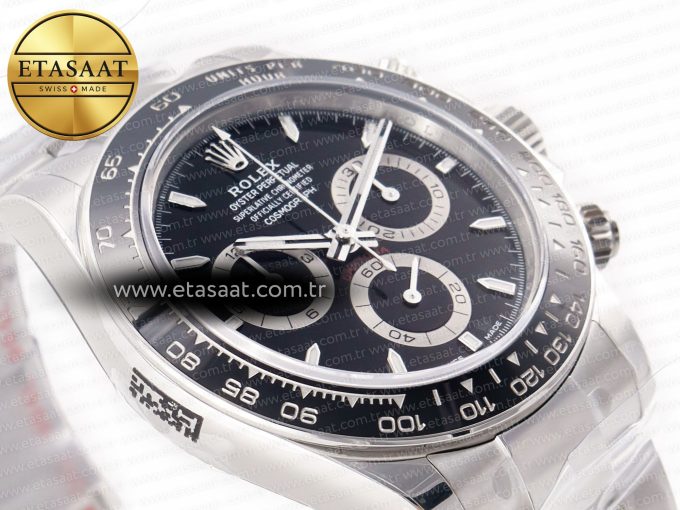 2023 Daytona 126500 ZF 1:1 Best Edition 904L SS Case and Bracelet Black Dial SH4130 - Görsel 7