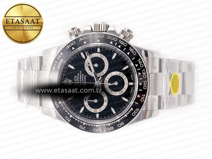 2023 Daytona 126500 ZF 1:1 Best Edition 904L SS Case and Bracelet Black Dial SH4130 - Görsel 9