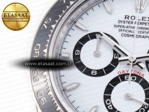 2023 Daytona 126500 ZF 1:1 Best Edition 904L SS Case and Bracelet White Dial SH4130 - Görsel 12