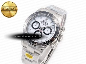 2023 Daytona 126500 ZF 1:1 Best Edition 904L SS Case and Bracelet White Dial SH4130 - Görsel 2