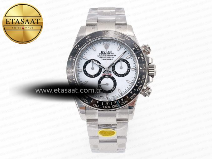 2023 Daytona 126500 ZF 1:1 Best Edition 904L SS Case and Bracelet White Dial SH4130 - Görsel 3