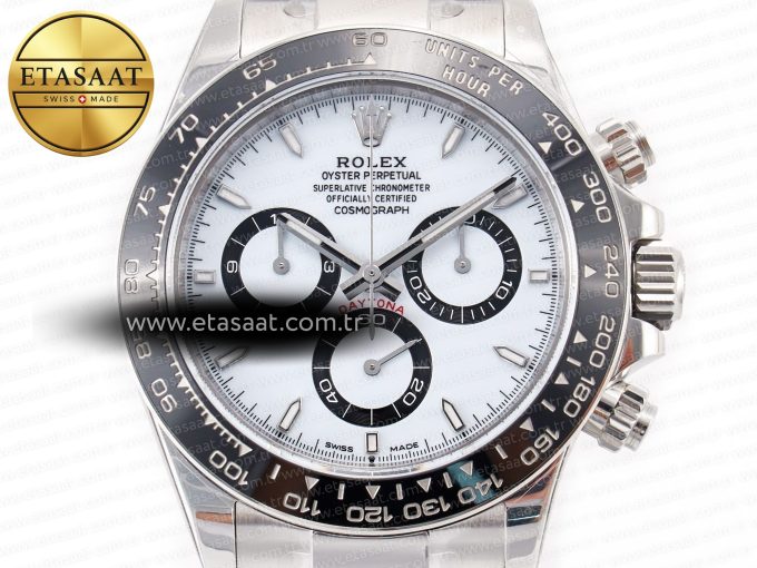 2023 Daytona 126500 ZF 1:1 Best Edition 904L SS Case and Bracelet White Dial SH4130 - Görsel 4