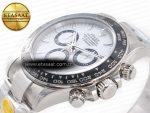 2023 Daytona 126500 ZF 1:1 Best Edition 904L SS Case and Bracelet White Dial SH4130 - Görsel 6